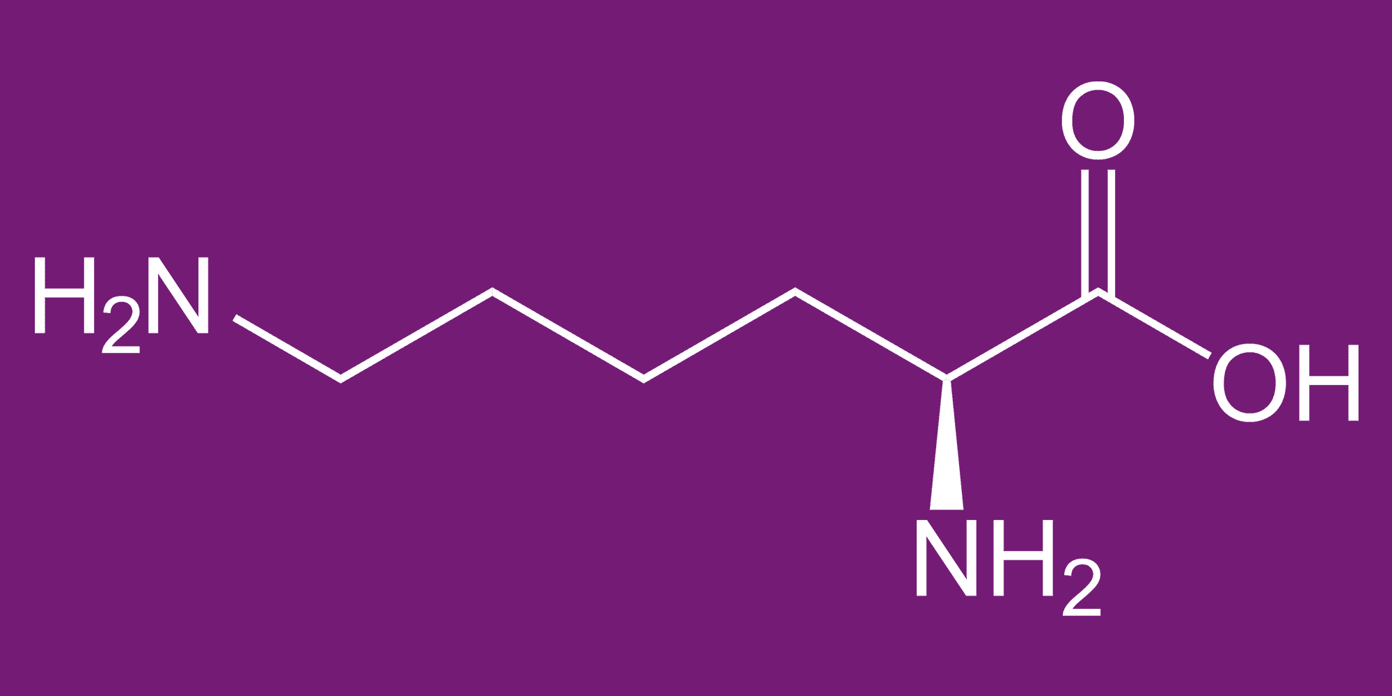 L-Lysin Strukturformel